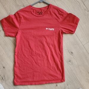 Columbia Red Orange Short Sleeve Tee